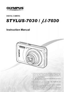 Olympus Stylus 7030 manual. Camera Instructions.